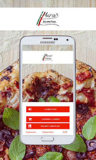 Android application Mario's Eis und Pizza screenshort