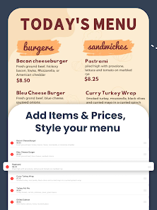 Captura 18 Lisi - Menu Maker, Price List android