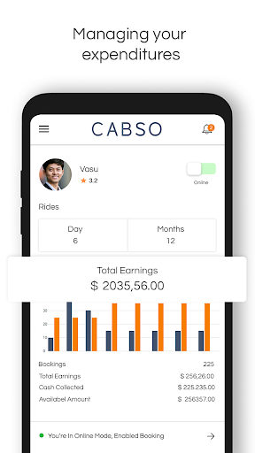 Android application Cabso Driver screenshort