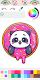 screenshot of Kawaii Coloring Book Game