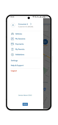 Android application My Perfect Parking screenshort