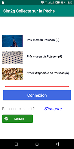 Android application SIM2G - Informations Pêche screenshort