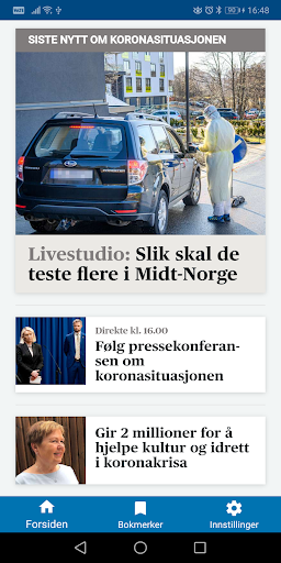 Android application Sunnmørsposten screenshort