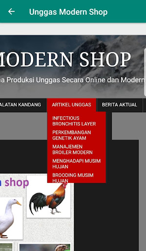 Harga Broiler Dan Telur (UNGGA Screen 3