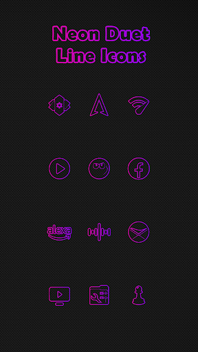 Screenshot of Neon Duet Icon Pack