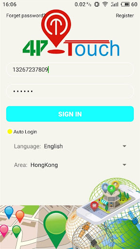 Android application 4P-TOUCH screenshort