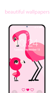 Cute Flamingo Wallpaper