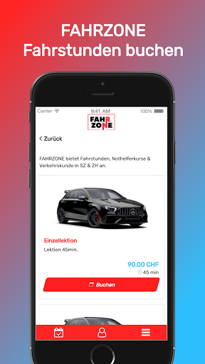 FAHRZONE Screen 2