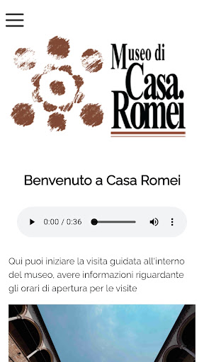 Android application Museo di Casa Romei screenshort