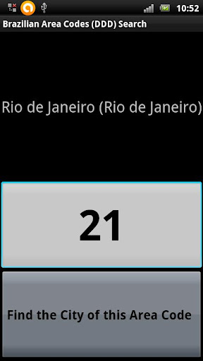 Brazilian AreaCodes DDD Search Screen 3