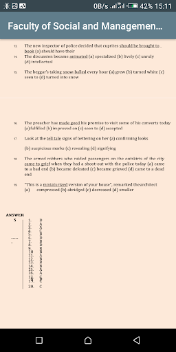 UNIBEN Post utme past questions