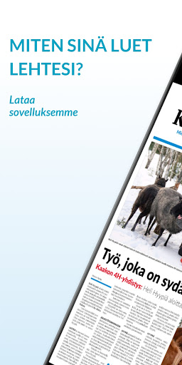 Android application Kaakonkulma, päivän lehti screenshort