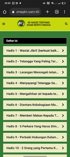 40 Hadis Tentang Bertetangga Screen 3