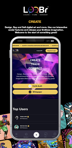 LooBr - Social NFT Marketplace Screen 2