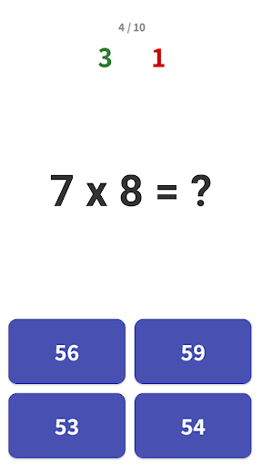 Multiplication Games Math quiz Screen 3