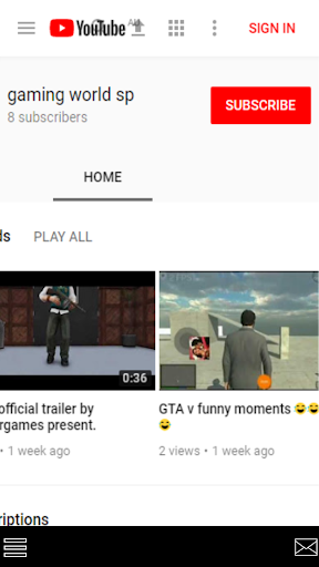 Android application Gaming world app screenshort