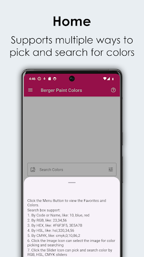 Android application Berger Paint Colors screenshort