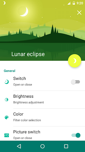 Android application Luna Eclipse - Night Mode Pro screenshort