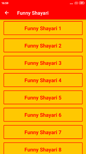 Funny Shayari in Hindi Screen 3