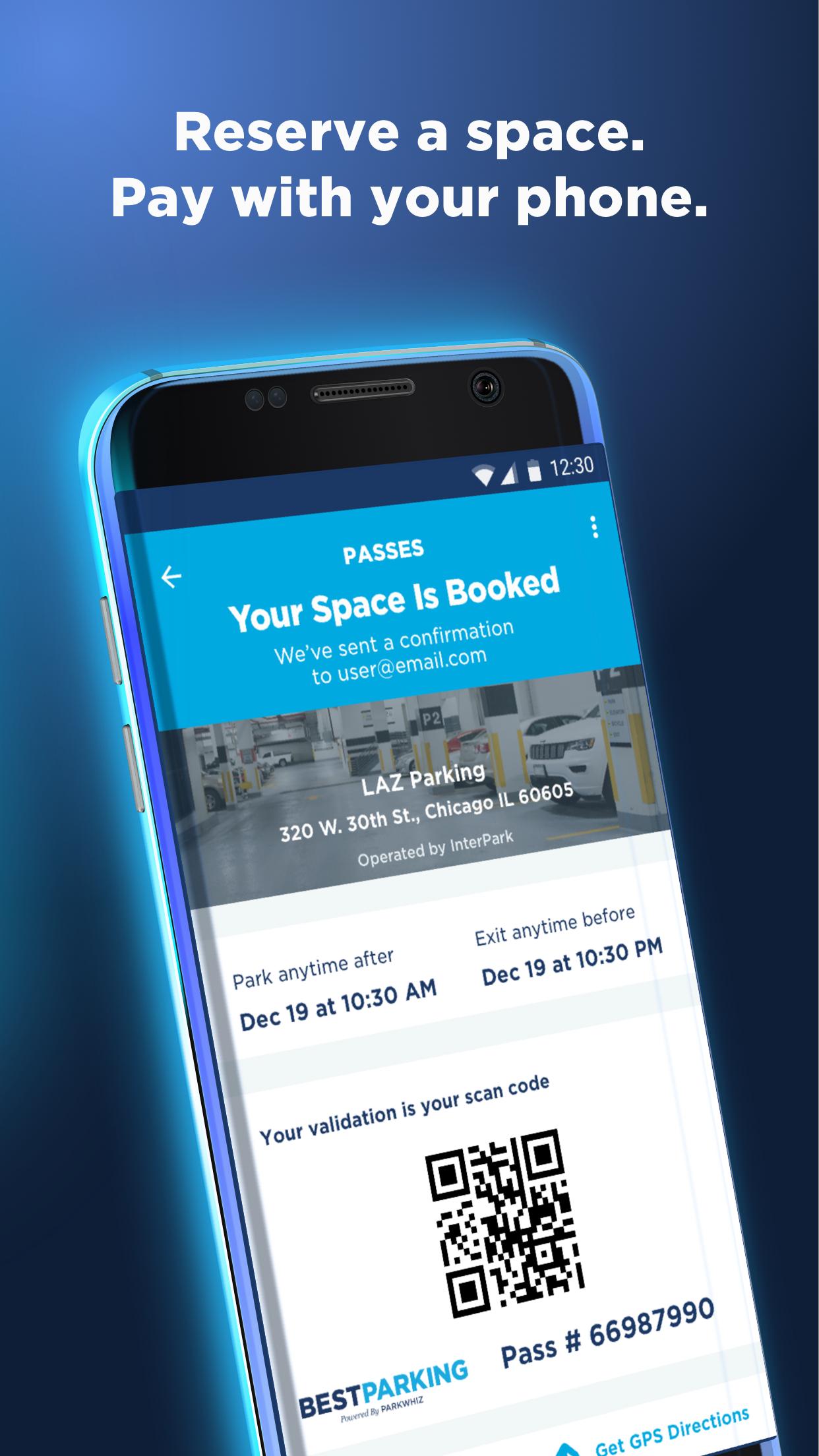 Android application Best Parking - Find Parking screenshort