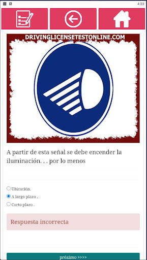 Examen Carnet Conducir España Screen 3