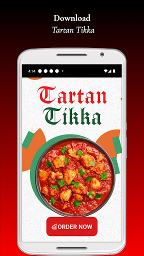Android application Tartan Tikka screenshort