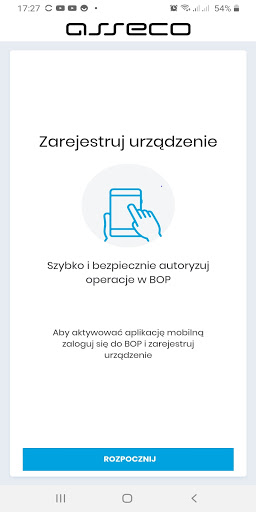 Android application Asseco BOP Mobile screenshort