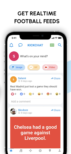 Screenshot of KickChat: App for True Fans