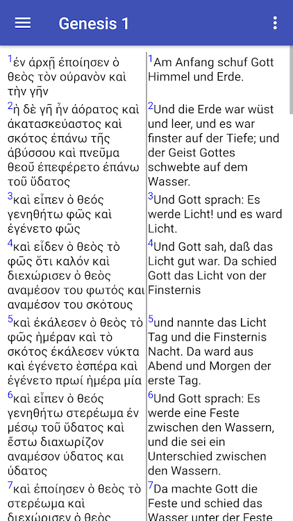 Griechische / deutsche Bibel - 1.07 - (Android)