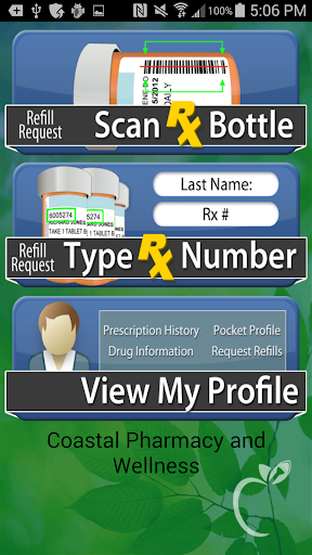 Android application Coastal Pharmacy and Wellness screenshort
