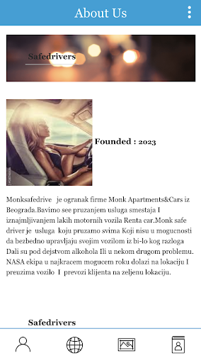 Android application Safedrivers Monk screenshort