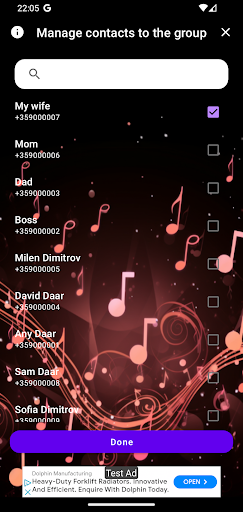 Group Ringtone Setter Screen 2