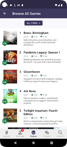 BoardGameGeek Screen 3