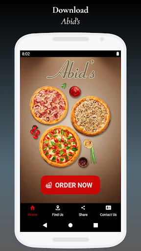 Android application Abid's Takeaway screenshort