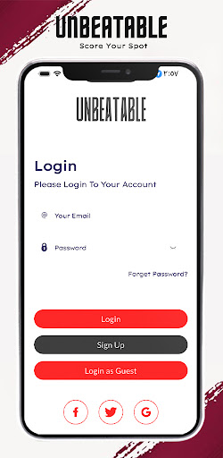 Android application Unbeatable screenshort