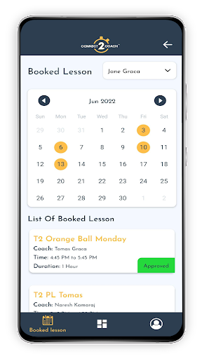 connect2coach Screen 2
