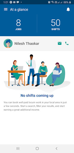 Android application NHSP:Connect screenshort