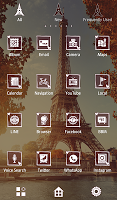 screenshot of Paris in Autumn Theme