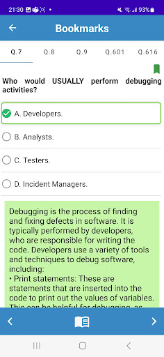 ISTQB Study 400 questions Screen 2