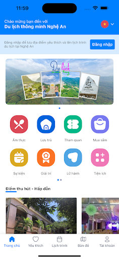 Android application Visit Nghe An screenshort