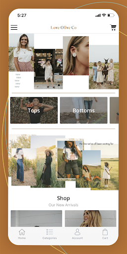 Android application Love Olive Co screenshort