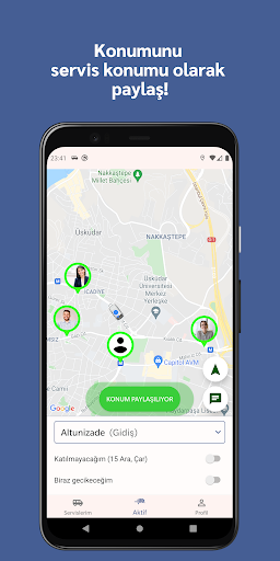 Android application Şatıl: Personel & Okul Servisi screenshort