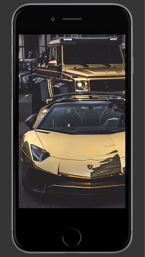 Android application Gold Car Wallpaper screenshort