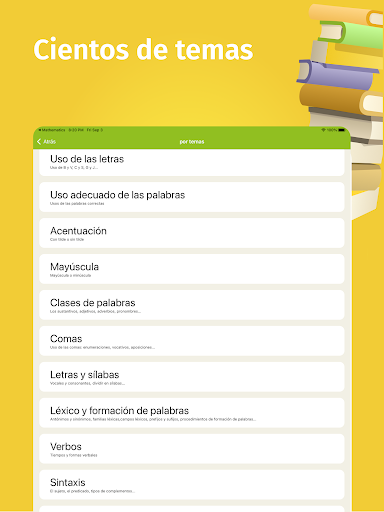 Screenshot of Ortografía Española