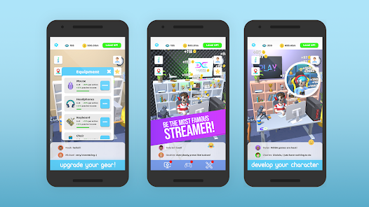 Idle Streamer Game Free Mod Apk For Android or iOs Download Gallery 5