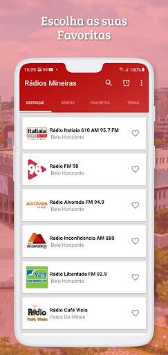 Rádios Mineiras - AM, FM e Web Screenshot
