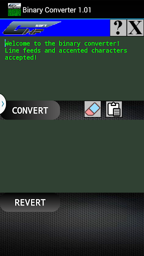 Android application Binary Converter screenshort