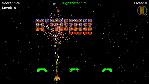 Android application Space War Invasion screenshort