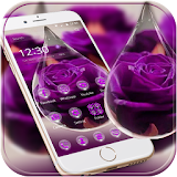 Water Drop Rose Purple Theme icon