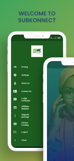 Android application Subkonnect screenshort